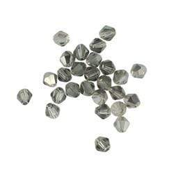 AussieSuperStore Jewellery Making Supplies Mirror Silver Glass Bicone Beads 4mm (in 3 styles) Glass Bicone Beads 4mm| Jewellery Making Beads| Jewellery Making Supplies   9323823159702 GB1003